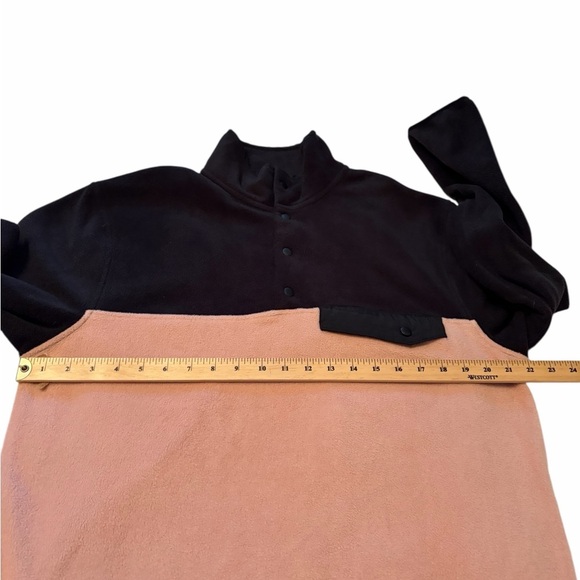 Zoo York Black and Pink color block Pullover. Size Large-Faux Front pocket - Picture 5 of 8